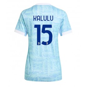 Dámské fotbalový oblečení Juventus Pierre Kalulu #15 Venkovní košile 2025-26 Krátkým Rukávem